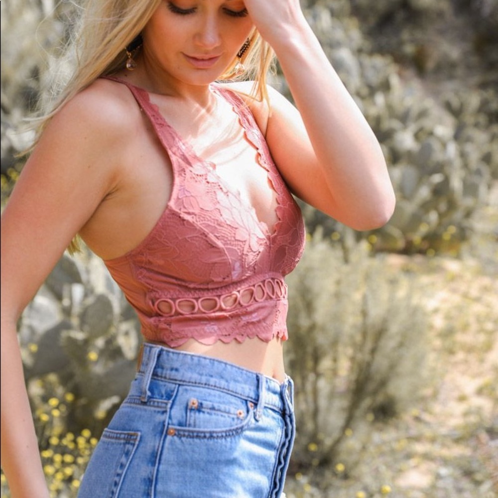 Rose Floral Bralette